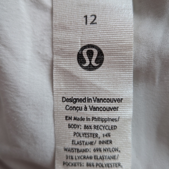 Lululemon Swift Mid-Rise Wide-Leg Pant - Bone - Size 12 Small Stain - Picture 5 of 12